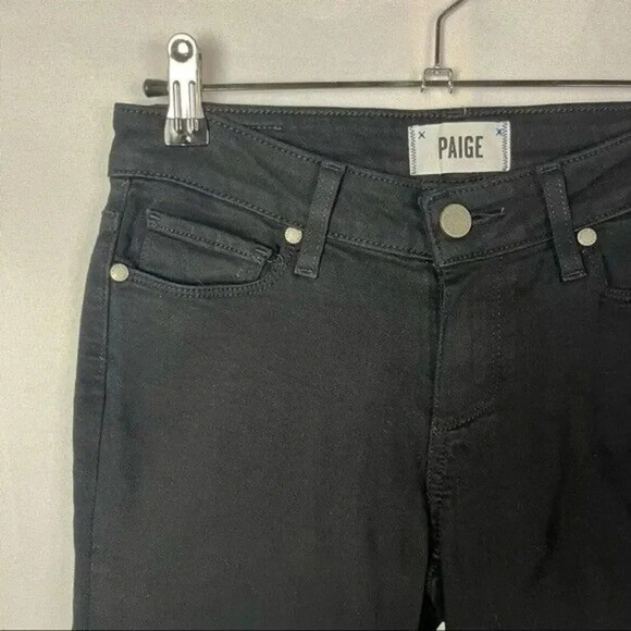 Paige Black Shadow Verdugo Ultra Skinny Jeans 25 - Picture 4 of 6
